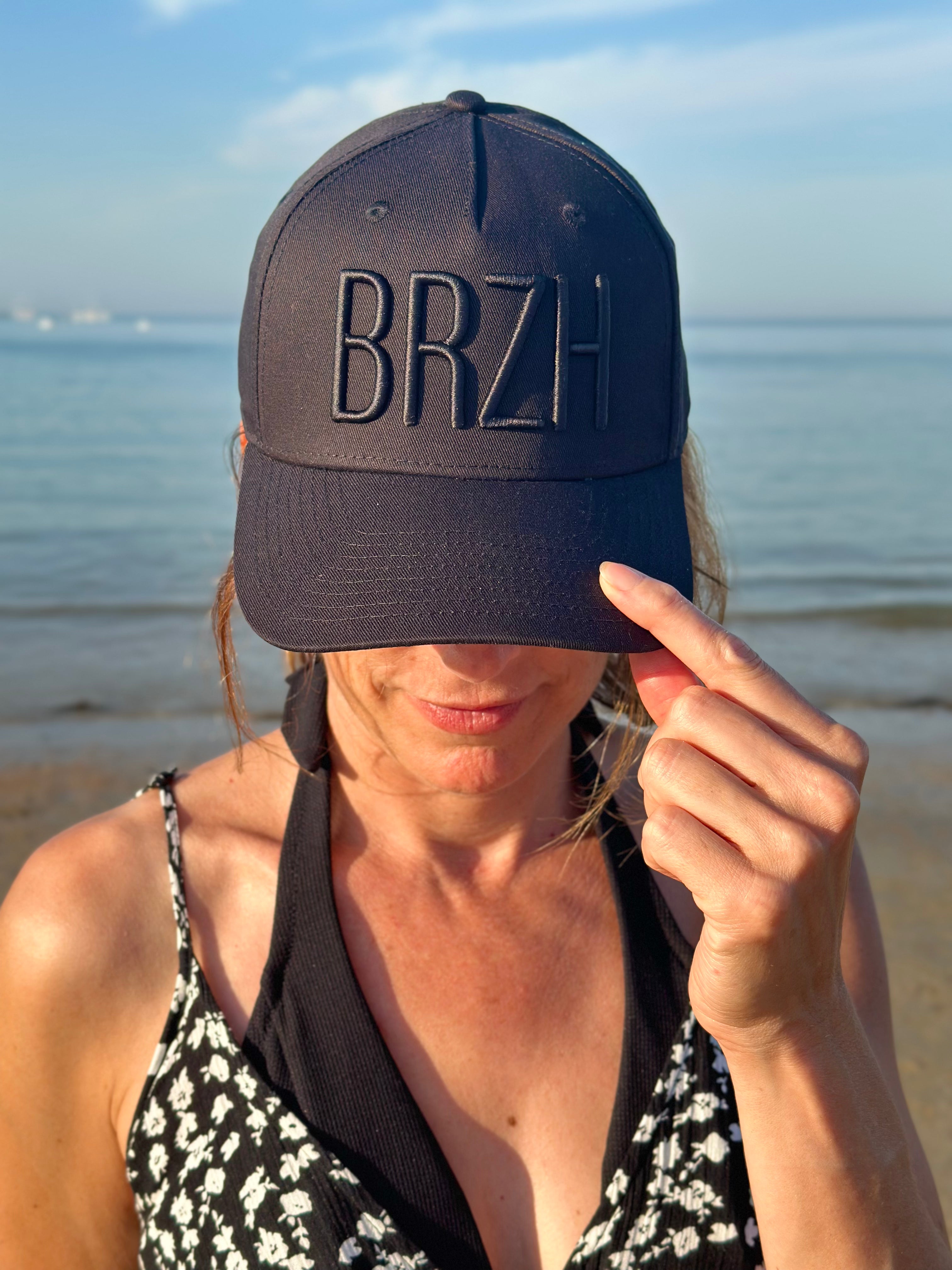 Casquette Baseball BRZH Noir 5 panneaux