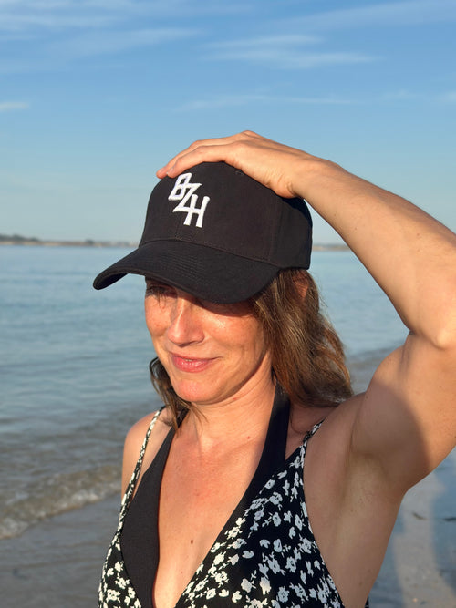 Casquette Baseball BZH Signature broderie blanche 6 panneaux
