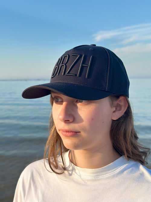 Casquette Baseball BRZH Noir 5 panneaux