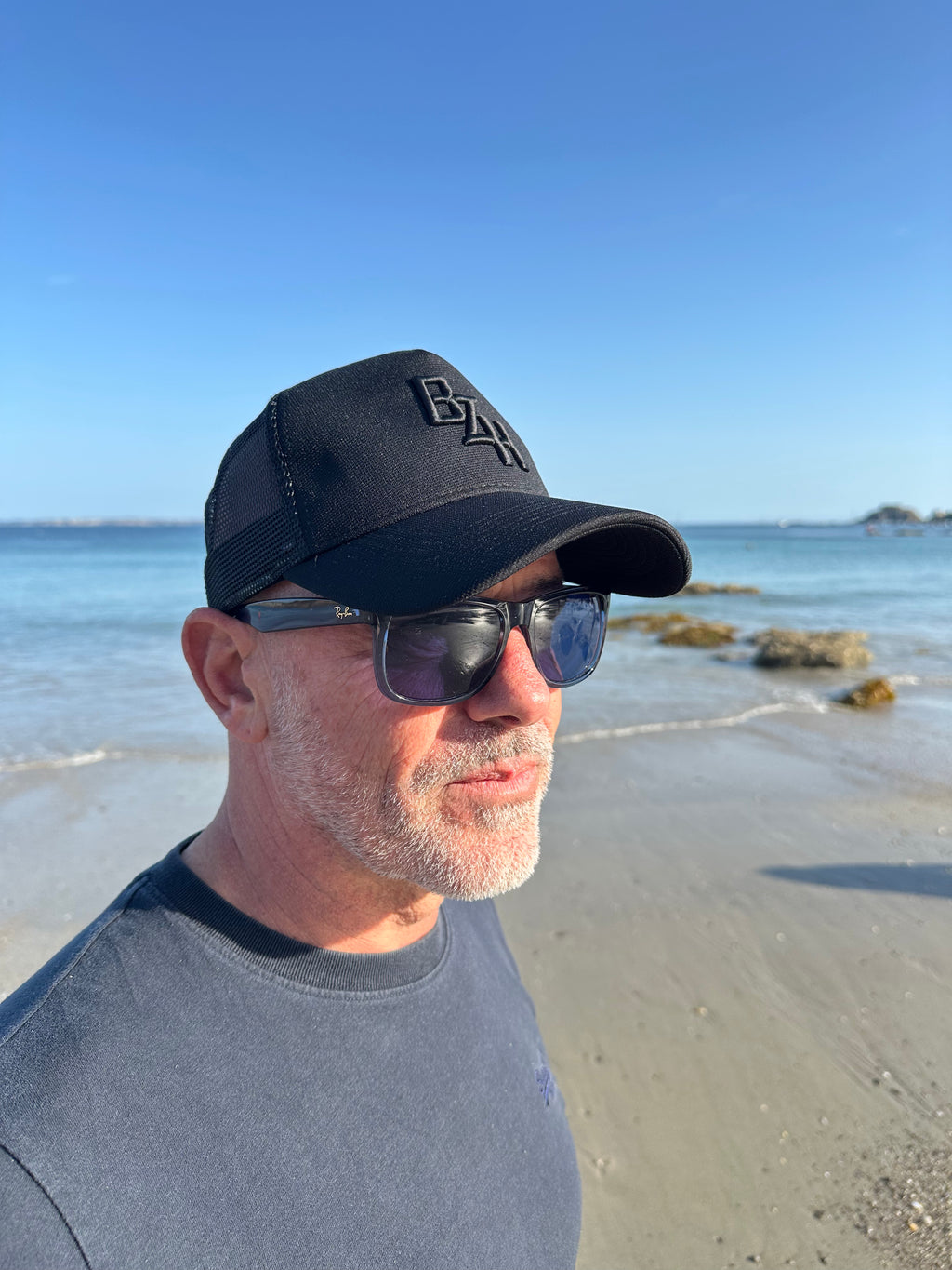 Casquette Trucker BZH Signature broderie noire